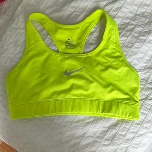 Neon Green Nike Sports Bra